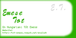 emese tot business card